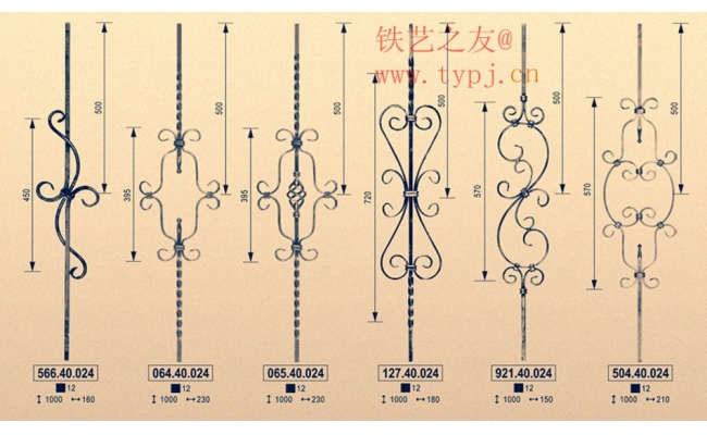 鐵藝欄桿散件